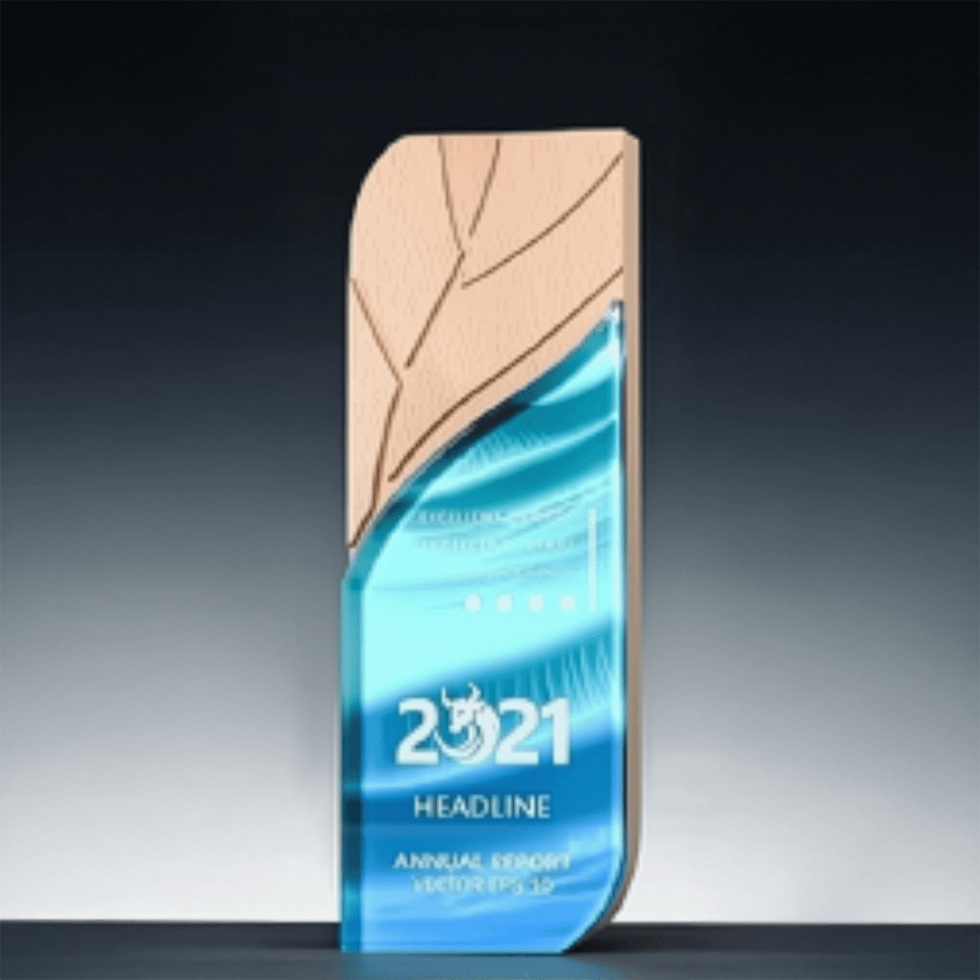 Wooden Trophy, Creative Trophy, Customizable Color, Engravable – TR-875 - party X party