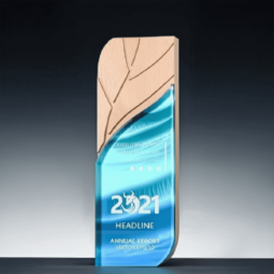 Wooden Trophy, Creative Trophy, Customizable Color, Engravable – TR-875 - party X party