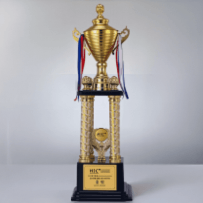 Engravable Metal Trophy | Creative Commemorative Award in Optional Sizes – TR-1475 - party X party