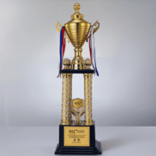 Engravable Metal Trophy | Creative Commemorative Award in Optional Sizes – TR-1475 - party X party