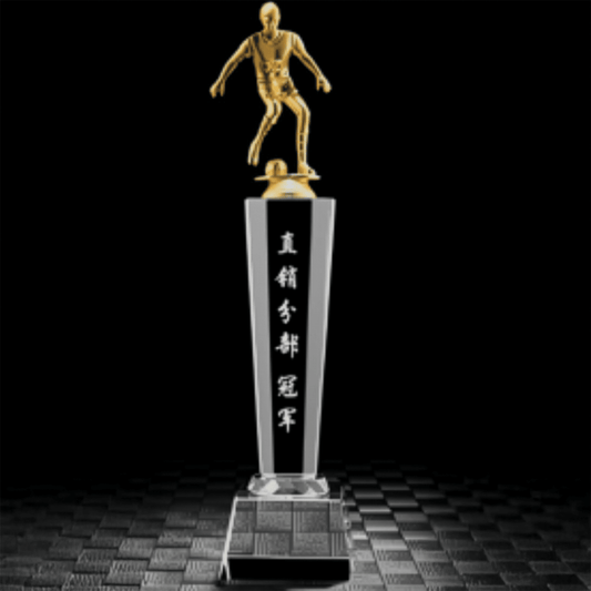 Crystal Trophy Metal Football Man Trophy Commemorative Trophy-TR160 - party X party