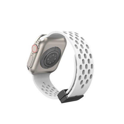 Suitable for Apple Watch Apple Watch S8 Universal Strap Hole Magnetic Silicone Apple Strap – SW-05 party X party