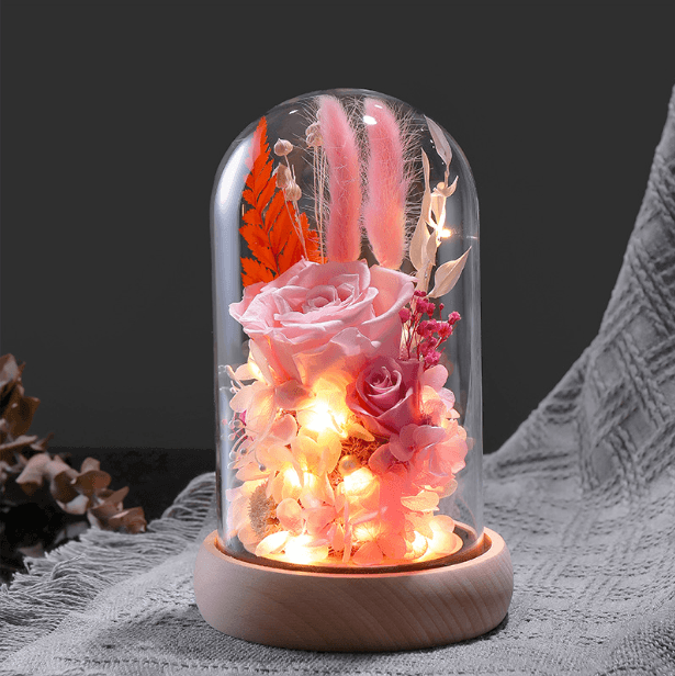 Eternal Pink Rose Flower Display – F03-PK - party X party