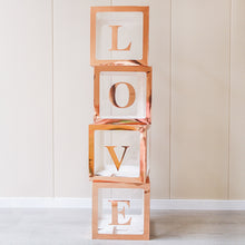 Load image into Gallery viewer, 🎈Balloon Transparent Balloon Box (Rose Gold) BABY/LOVE Letters (Two Types)
