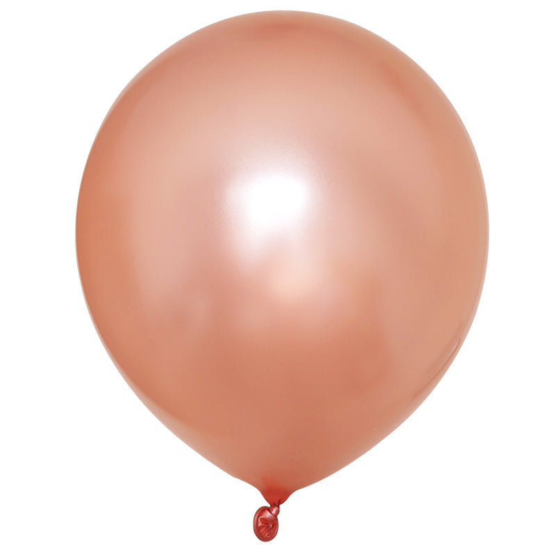 Rose gold champagne gold balloon combination birthday balloon decoration – B001