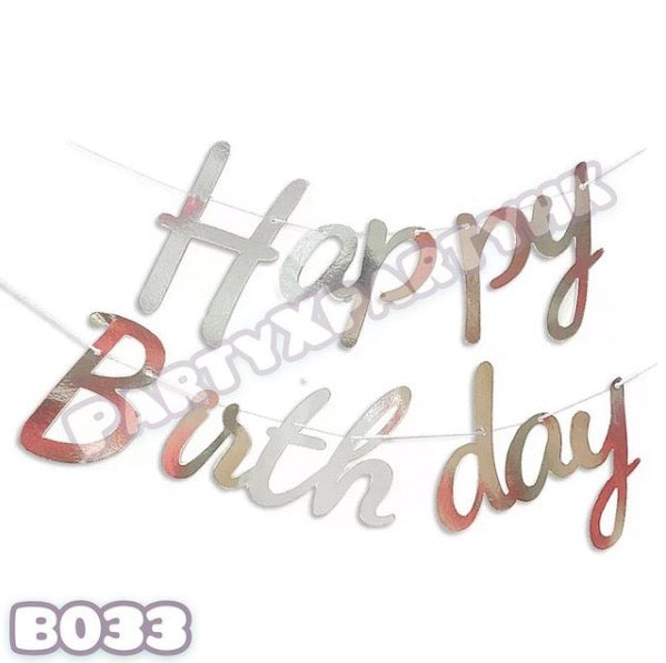 HAPPY Birthday Letter Banner Rose Gold Party Decoration! 4 Colors