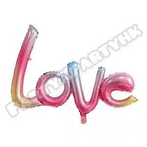 One piece LOVE (4 colors) aluminum film balloon birthday balloon party decoration B028