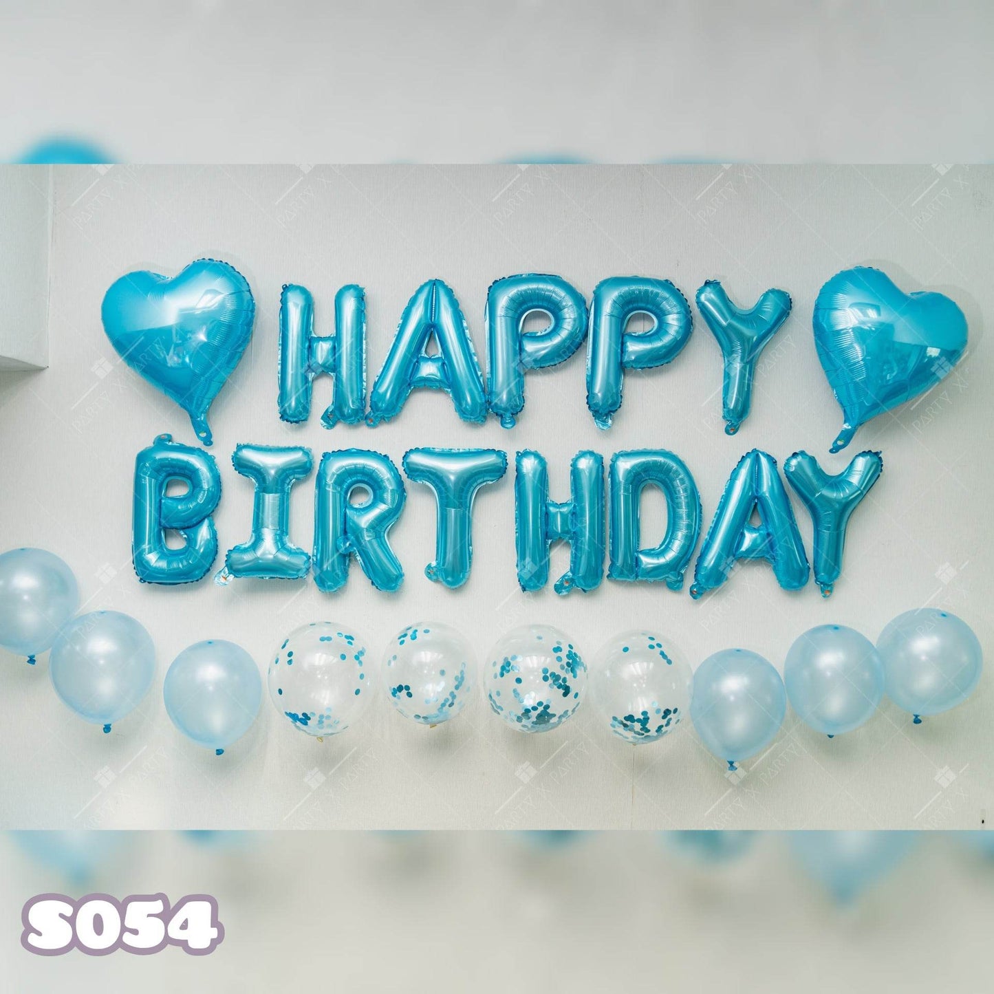 Birthday Heart, Sequin Balloon Party Decoration Set – S054