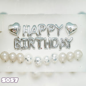 Birthday Hearts, Sequin Balloon Party Decoration Set S057