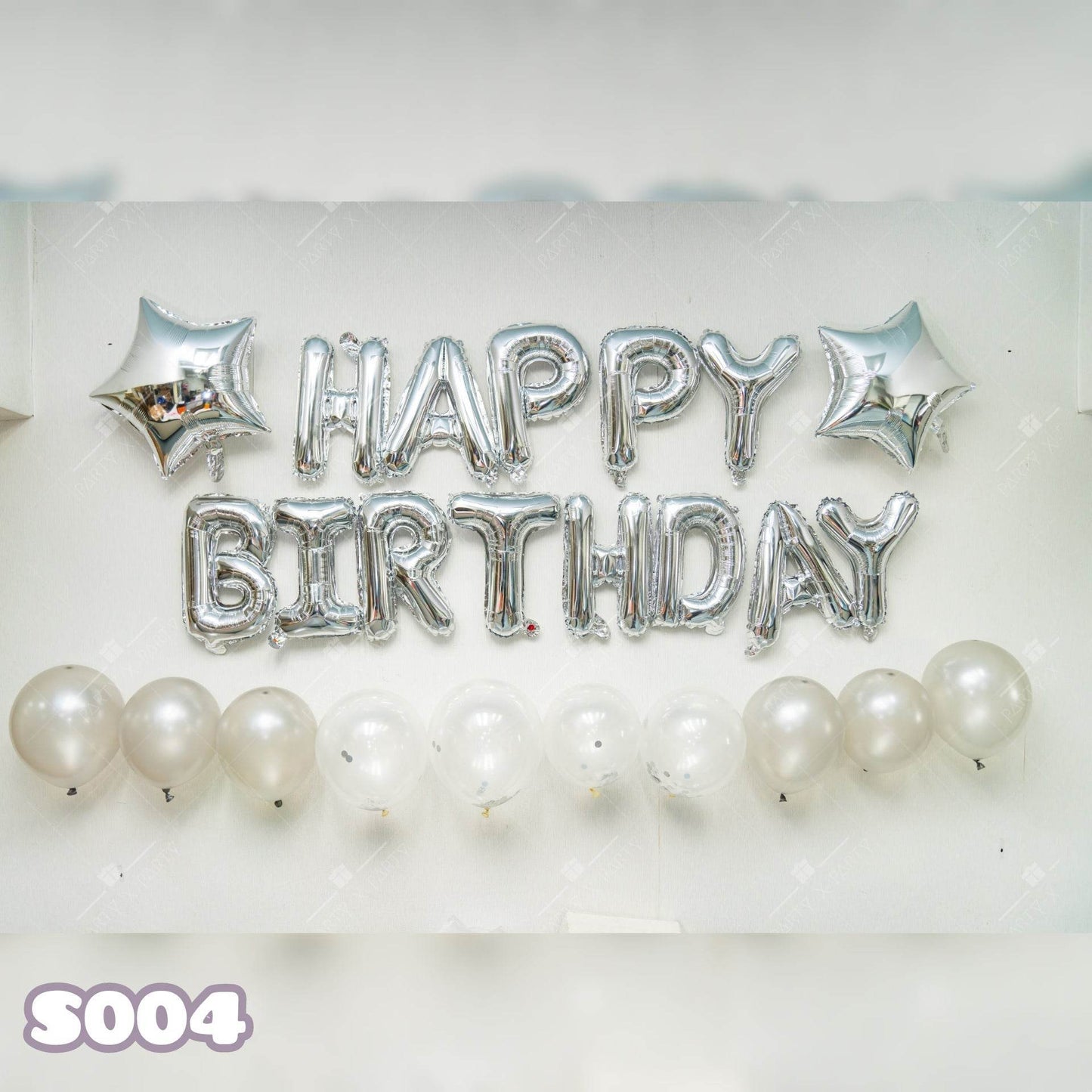 Silver Sequin Balloon Birthday Party Decoration Set – Glam Party Decor--S004 - party X party