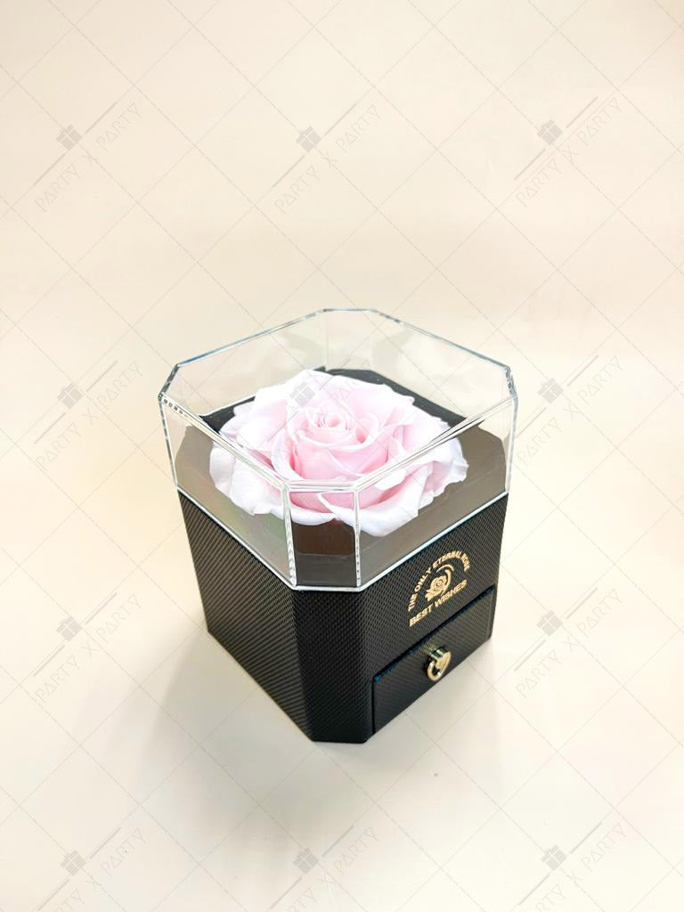 💕永生花盒子(粉紅)🌹紀念日 生日 求婚裝飾禮物擺設--F04-PK