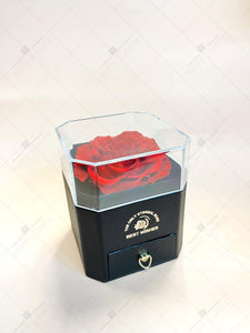 💕永生花盒子(紅)🌹紀念日 生日 求婚裝飾禮物擺設--F04-RD