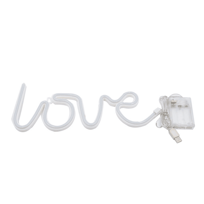 One-piece LOVE shape neon light, birthday party, anniversary decoration, house decoration - party X party