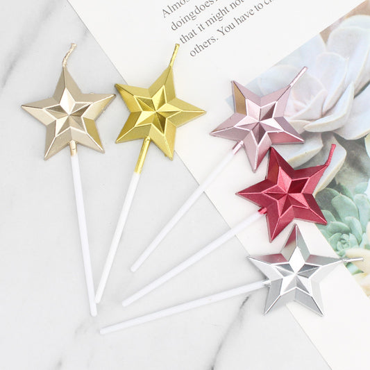 Star-Shaped Candle--A025
