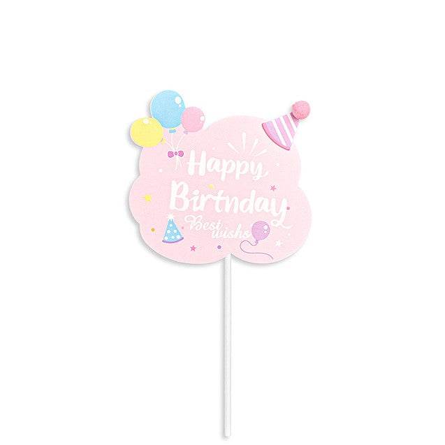 Hat-Shaped Cake Insert (Paper, 3‑Color) – A042 - party X party