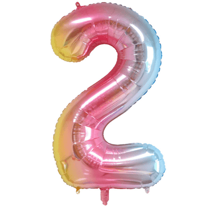32″ Gradient Number Balloons– B008-M - party X party
