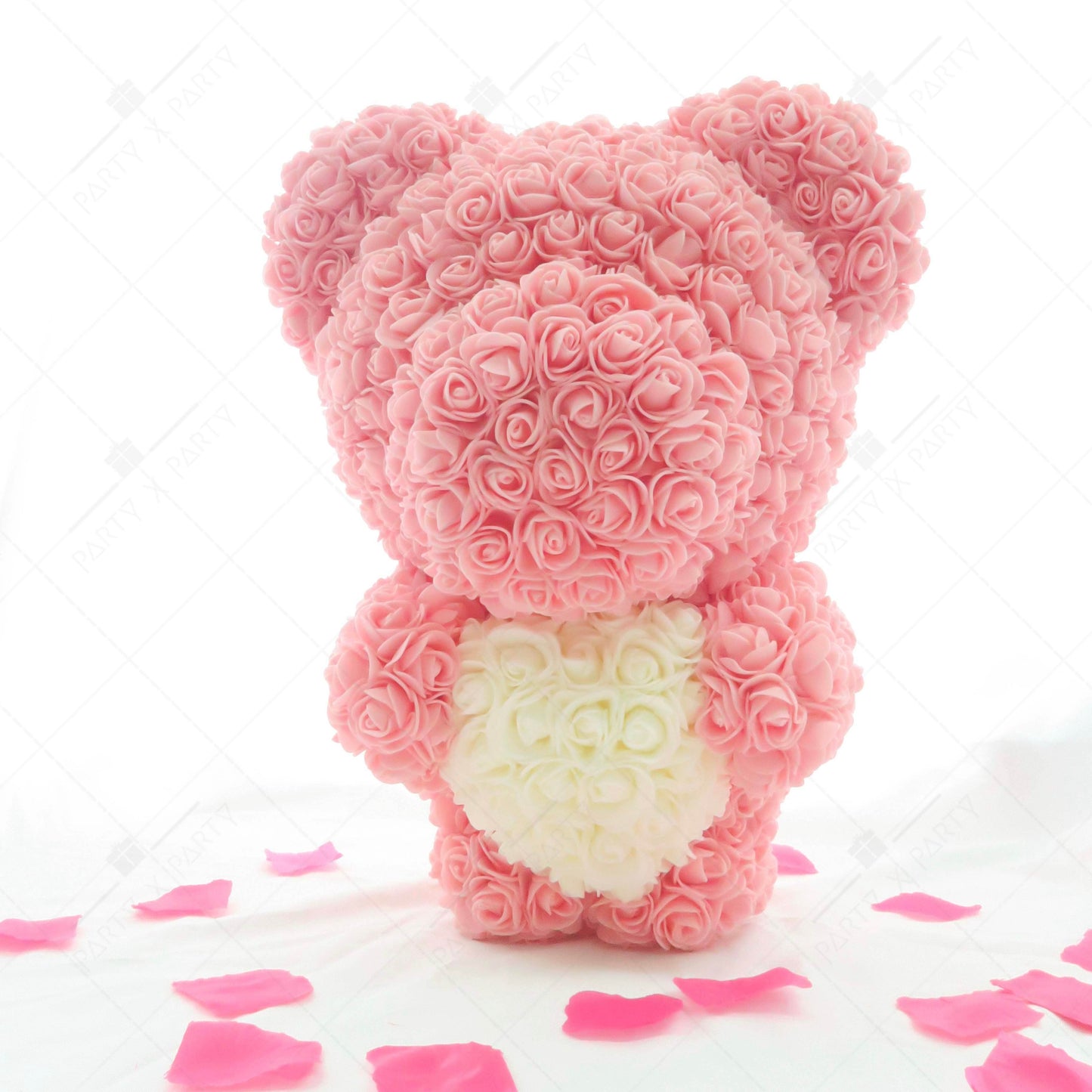 40CM Rose Bear – Anniversary, Birthday, Proposal Decoration & Gift Display - party X party