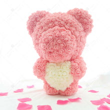 Load image into Gallery viewer, 💕Rose bears (standing style) 🧸Anniversary birthday proposal decoration gift arrangement (40CM) **Send wooden plaque with carved heartfelt card**
