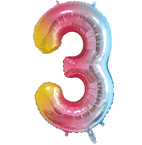 32″ Gradient Number Balloons– B008-M - party X party