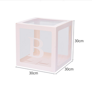 🎈Balloon Transparent Balloon Box (Rose Gold) BABY/LOVE Letters (Two Types)