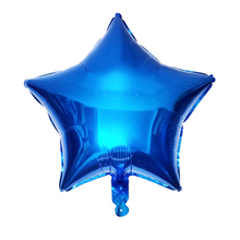 將圖片載入圖庫檢視器 18吋星星氣球 生日氣球派對裝飾 情侶週年紀念日禮物 (多色)- B007
