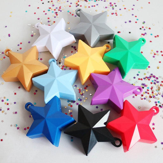 Star-shaped balloon holder (can hold 2-3 balloons) (random color)--B096