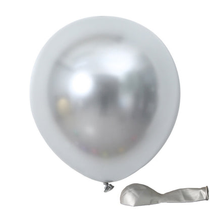 Metal Balloon Birthday Balloon Decoration Metal Silver & Blue Set Balloon Set