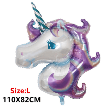 Birthday Balloon Party Decoration Happy Birthday Set - Unicorn Fishtail Flag – S009