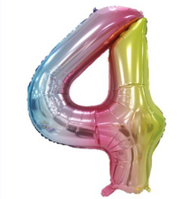 將圖片載入圖庫檢視器 32吋漸變色數字氣球， 生日氣球派對佈置裝飾   B008-M
