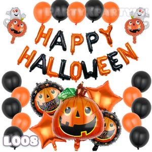 🎃Limited!!!!!!HALLOWEEN pumpkin-shaped balloon combination Halloween decoration-L008🎃