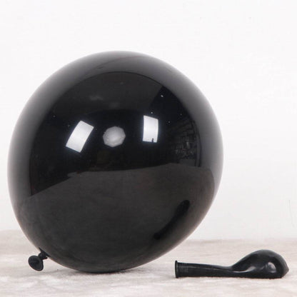 Metallic Balloon Birthday Balloon Decorations Metallic Silver, Matte Black, Sequin Gold Balloon Set – B005-B015 - party X party