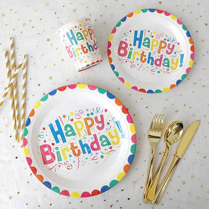 HAPPY BIRTHDAY Disposable Tableware Set - party X party