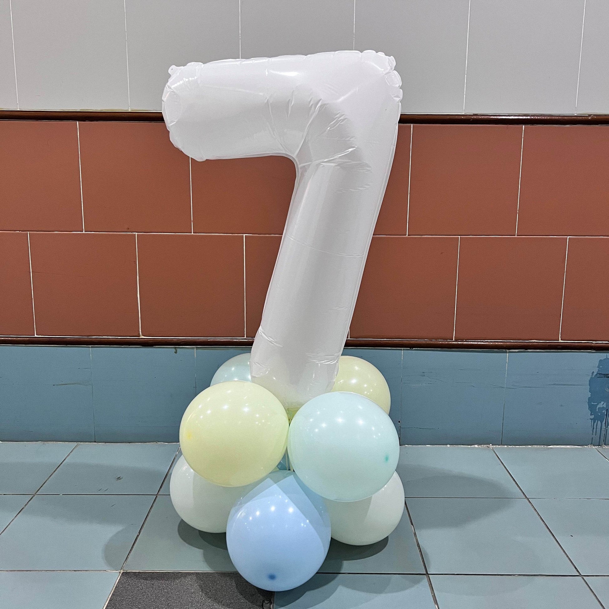 Numbers, cartoon balloon shape column (100CM)-MD001 - party X party