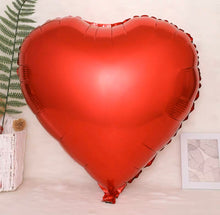 將圖片載入圖庫檢視器 24吋心心氣球 生日氣球派對裝飾 情侶週年紀念日禮物 (4色)- B138
