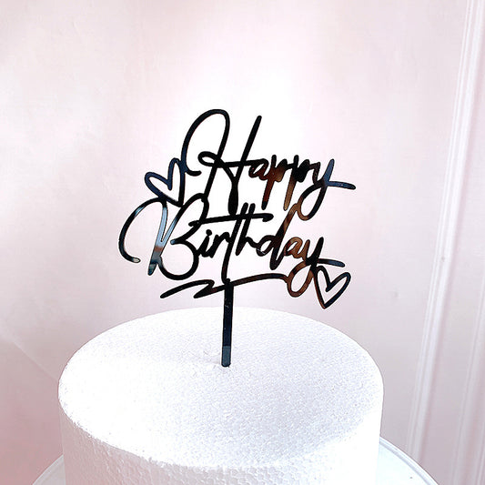 BIRTHDAY Acrylic Cake Inserts--A034