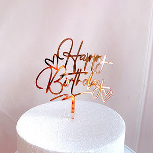 🌈HAPPY BIRTHDAY Asian Glue Cake Insert (Three Colors)-A034