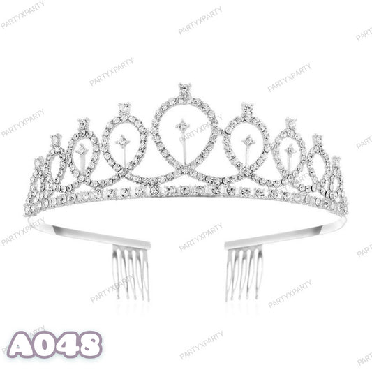 Silver Crown Headband – A049