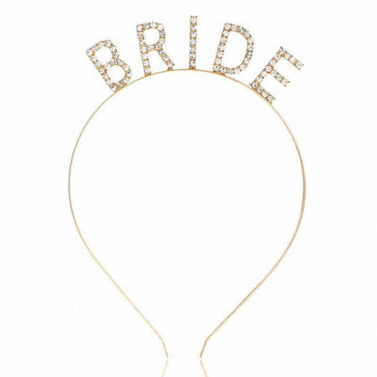 BRIDE Headband – BRIDE TO BE Pre-Wedding Party Accessory – A012