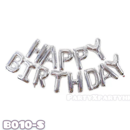 Birthday balloon HAPPY BIRTHDAY letter SET multi-color – B010 - party X party