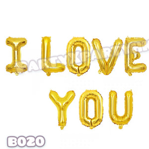 16-inch I LOVE YOU Balloon SET Couple Anniversary Confession Proposal Birthday Balloon Decoration-B020 [Three Colors]❤