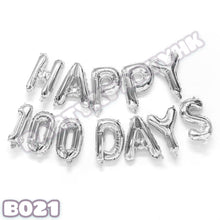 Load image into Gallery viewer, 16-inch HAPPY 100DAYS Letter SET Couple Anniversary Balloon Gift Arrangement Set-B021

