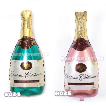 32″ Wine Bottle Foil Balloons 4 Styles