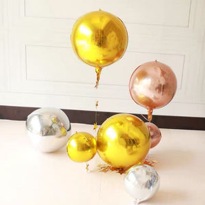 18吋鋁膜立體4D圓氣球 生日 氣球派對裝飾 情侶週年紀念日 禮物 / B086