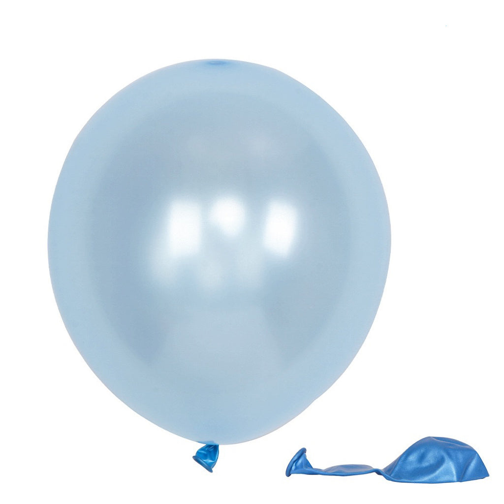 珍珠色氣球 生日氣球佈置裝飾 淺藍氣球組合 B001