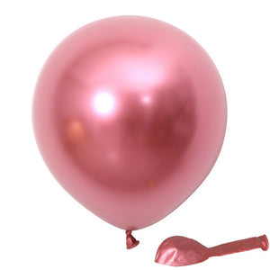 金屬氣球 生日氣球佈置裝飾 金屬紅、銀組合 B001