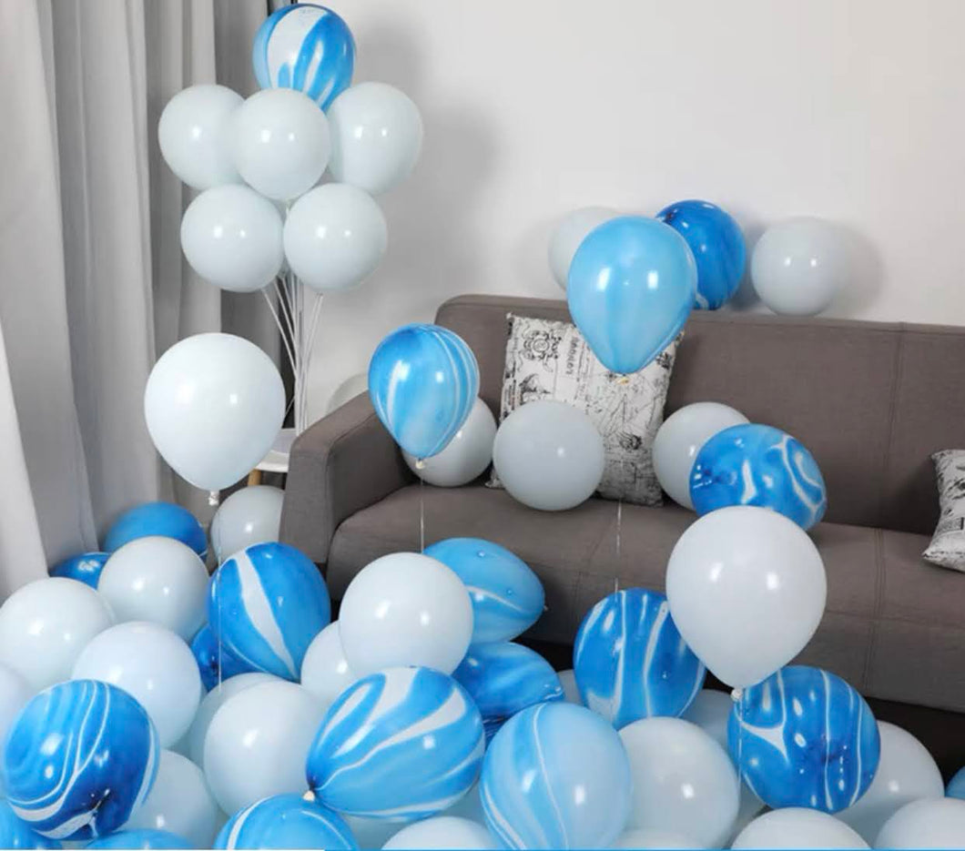 Agate balloon combination birthday balloon decoration (blue) B063-BE/B003
