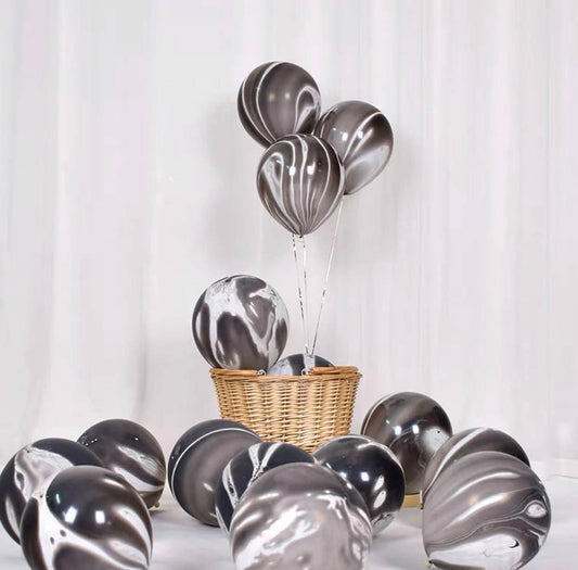 Agate Balloon Birthday Balloon Decoration (Black) – B063-BK - party X party