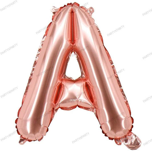 16″ Rose Gold Letter Balloons– B009