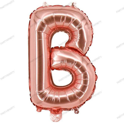 16″ Rose Gold Letter Balloons– B009