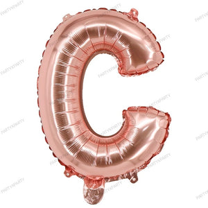 16-inch letter balloon birthday balloon party decoration - rose gold B009